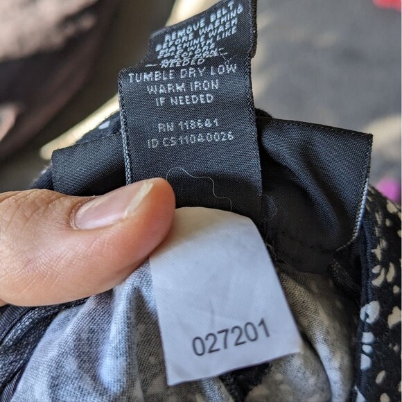 Lane Bryant White Black Stretch Slacks - Picture 5 of 5